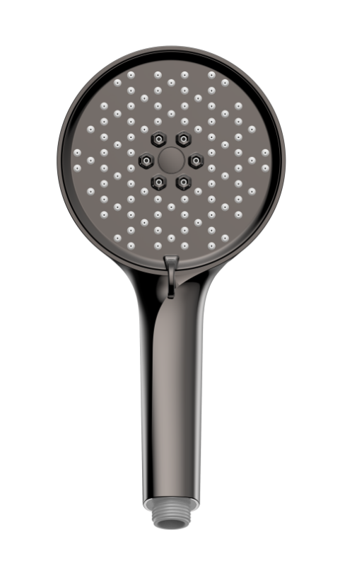 Doccia manuale in ABS cromato con flusso d'acqua dolce, interruttore one-touch