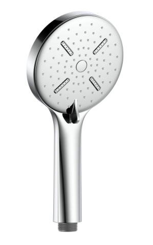 Pommeau de douche à main en ABS autonettoyant en silicone chromé