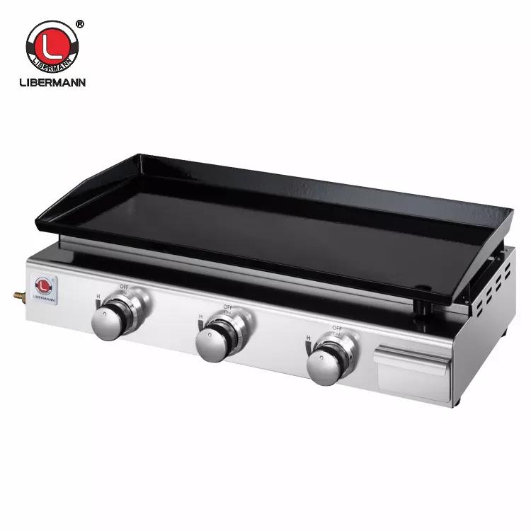 Non Stick Gas Tepanyaki Griddle Gas Plancha Grill