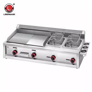 High-efficient Multifunctional Combi Gas Griddle Grill with Fryer