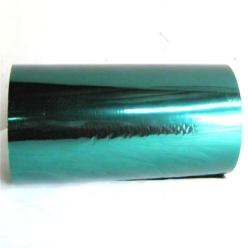 Película Mylar metalizada de aluminio verde