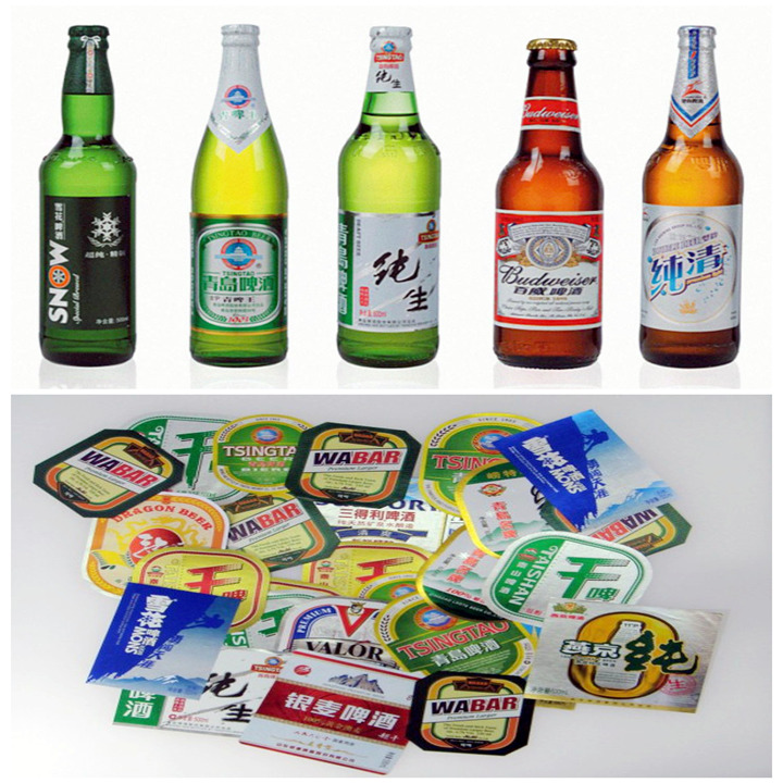 Printing Embossed Silver Metallized Paper For Beer Label