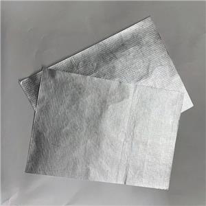 Vakuummetallisierter silberner Vliesstoff zur Herstellung von Taschen