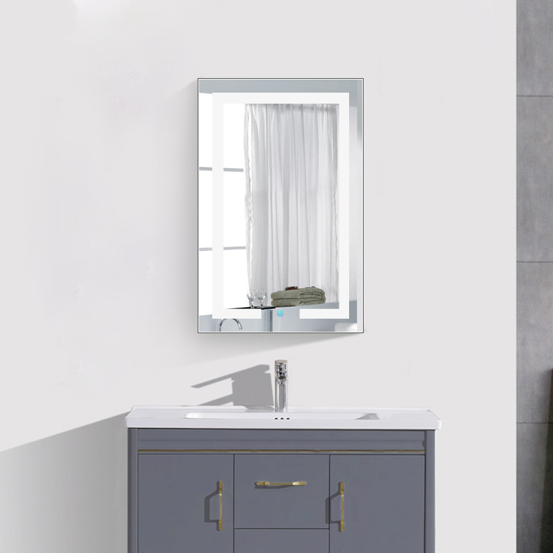 Modern Smart Bathroom Mirror Cabinet Lihgt