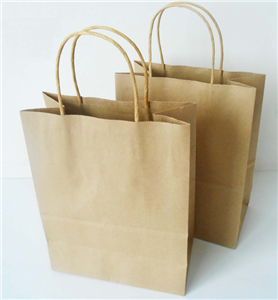 Recycle kraft paper gift bag for shopping