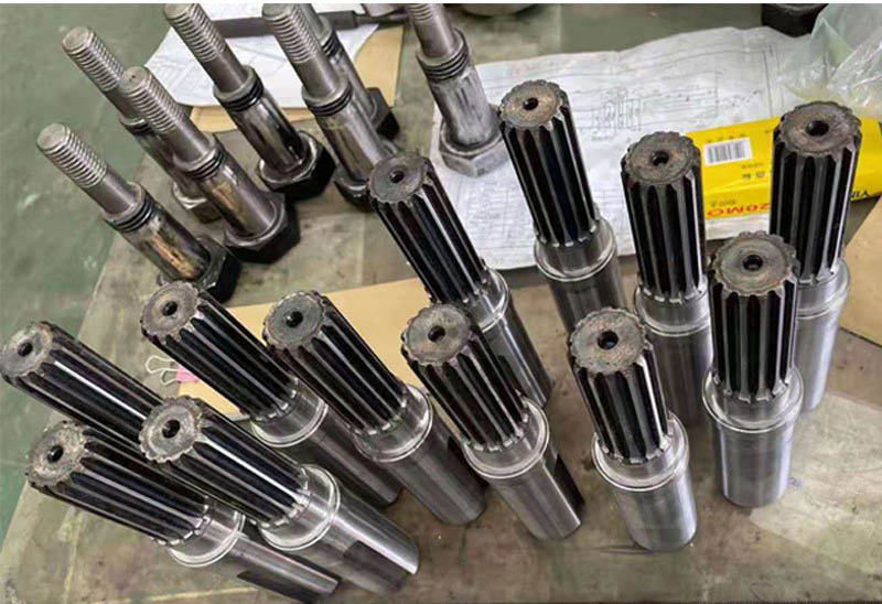 High quality customized forging alloy steel large spline shaft