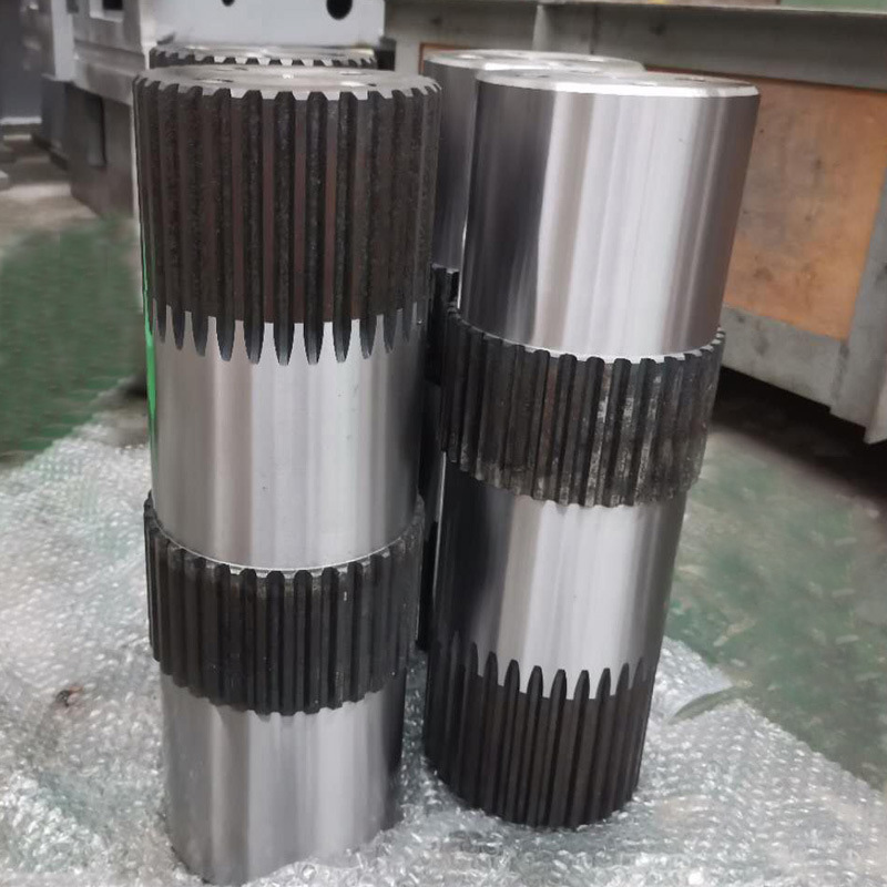 High quality customized forging alloy steel large spline shaft