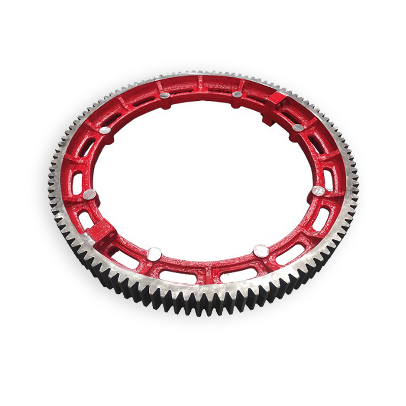 Moinho de bolas de aço fundido personalizado 45 Secador de forno rotativo Girth Gear Wheel Engrenagem de anel de grande diâmetro