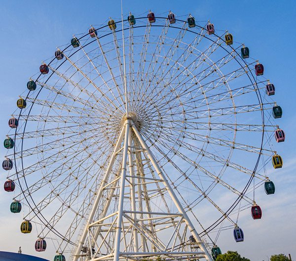 amusements rides slewing ring bearing