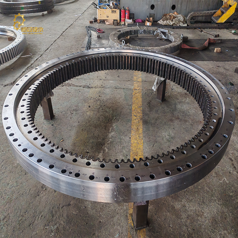 Internal gear rotary slewing bearing