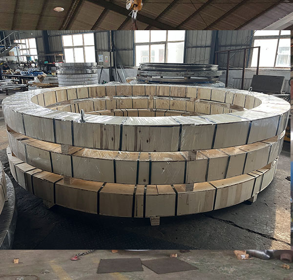 Port crane slewing bearing