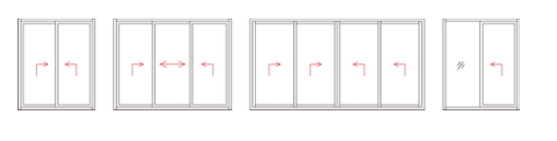 150 Series Unitized Thermal Break Sliding Door