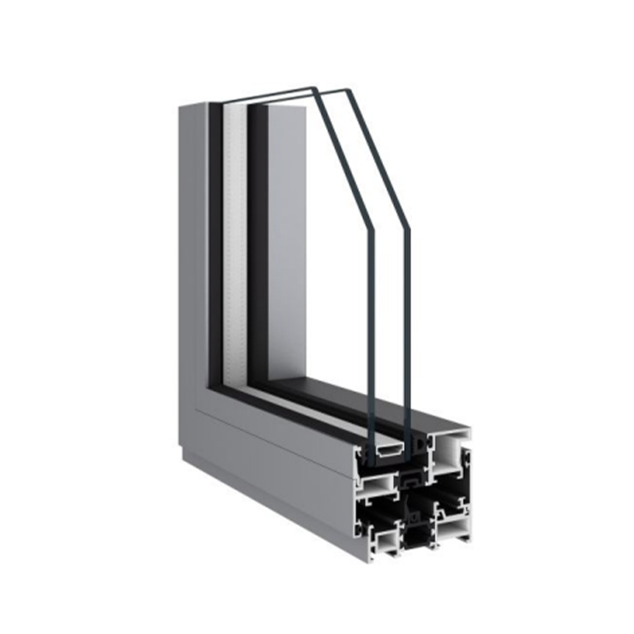 Ventana fija de aluminio con rotura de puente térmico de doble vidrio estándar de Australia