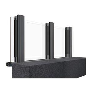Aluminium U Channel Glass Balustrade With High Quality