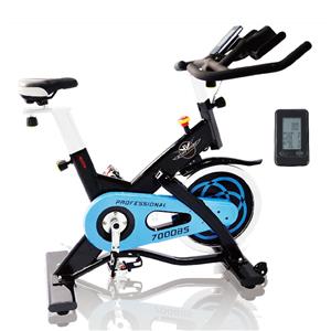 Vélo d'exercice de fitness à volant d'inertie avec pédales en aluminium