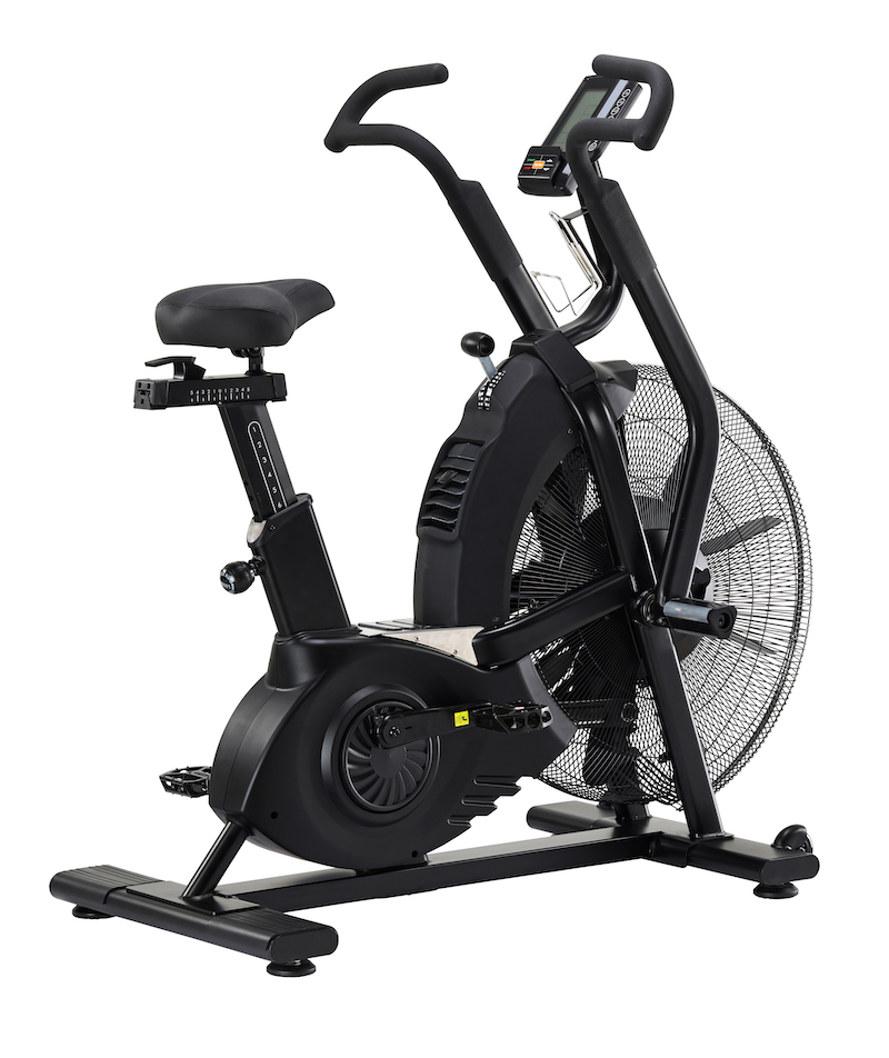 Magnetic stationary recumbent elliptical fan bike