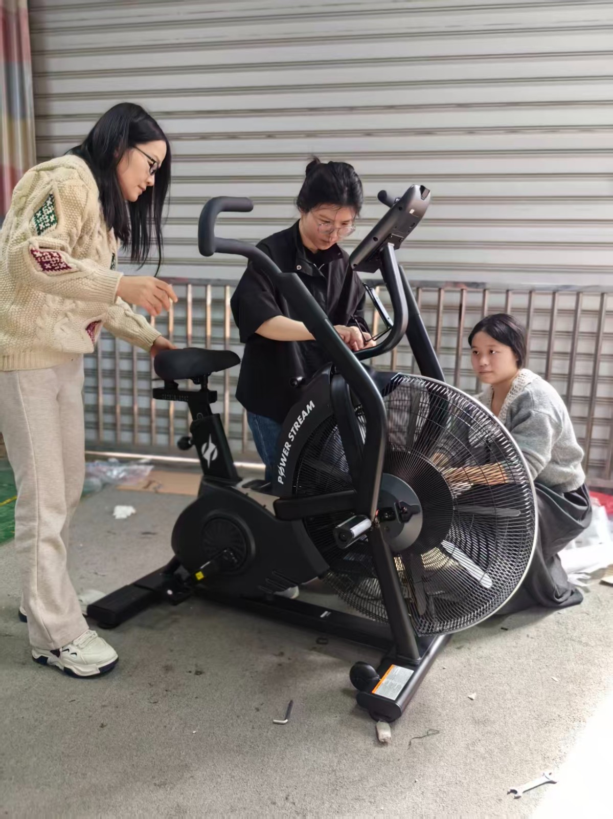 asssemble air bike
