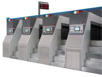 Máquina de impresión corrugada fija servoaccionada