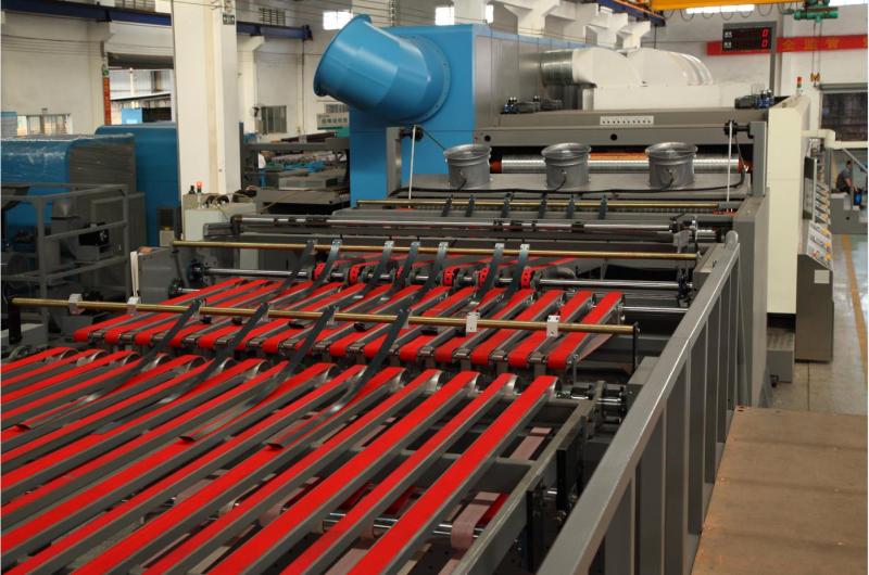Máquina apiladora de mostrador de caja de cartón corrugado