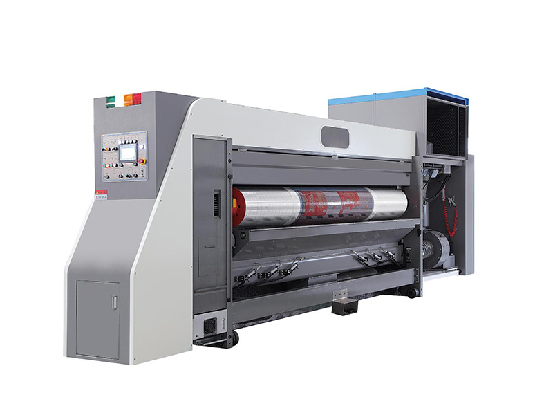 Máquina entalhadeira para impressora flexográfica corrugada por transferência a vácuo