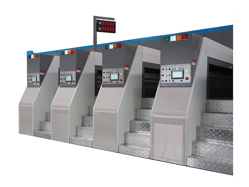 Máquina de impressão de caixa de papelão servo completa fixa