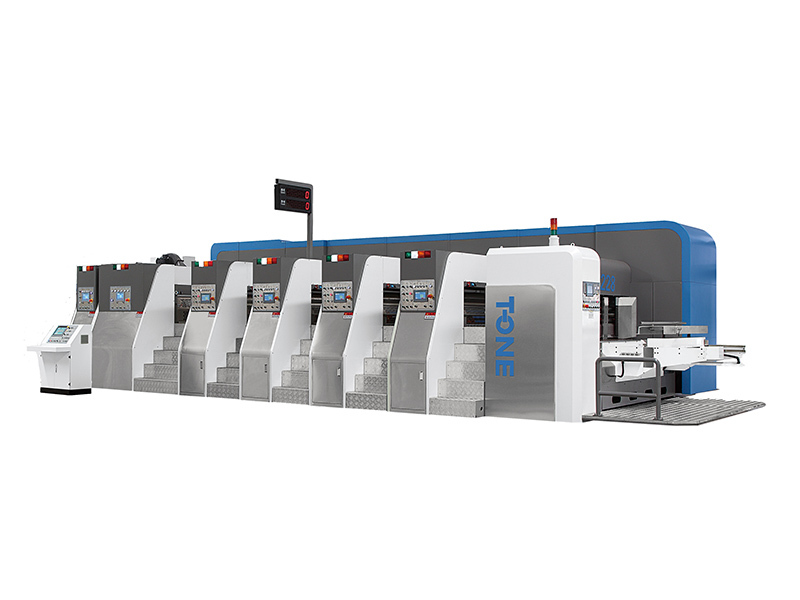 Máquina de impressão de papelão servo completa fixa