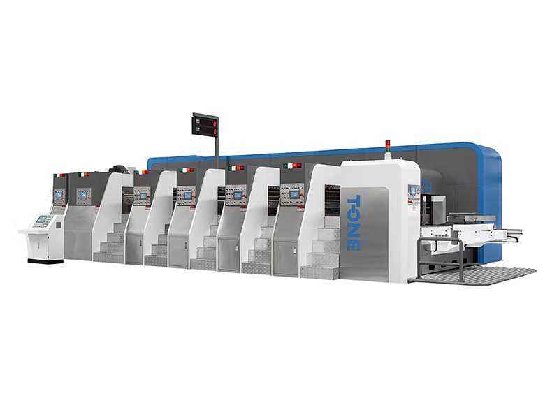 Máquina de impressão de caixa de papelão ondulado fixa