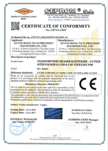 Certificat CE pour T-GCF
