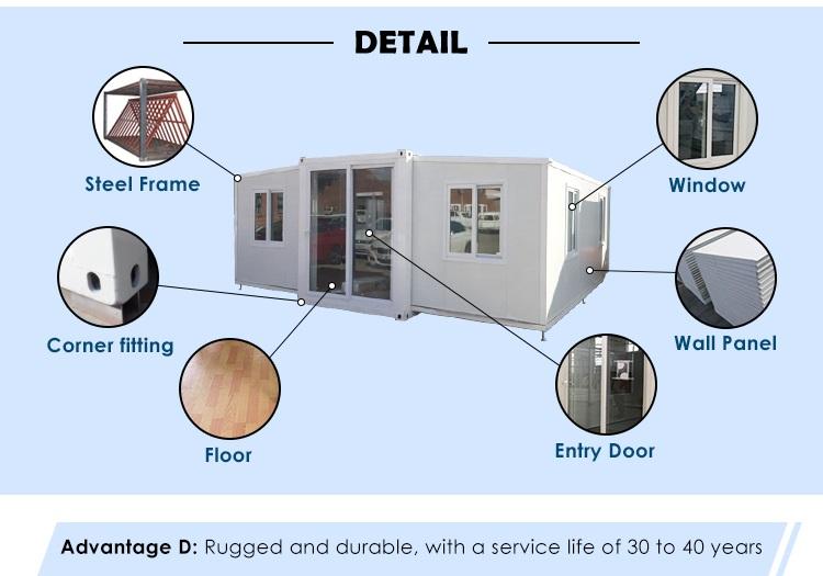 3 bedrooms expandable container home