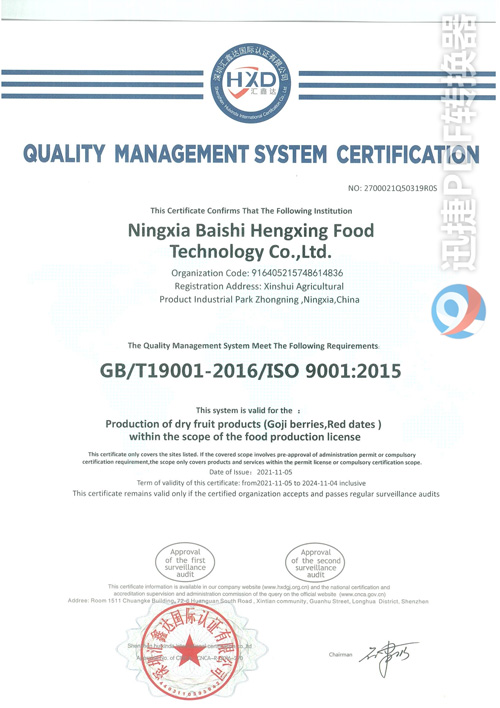 Certificato ISO9001