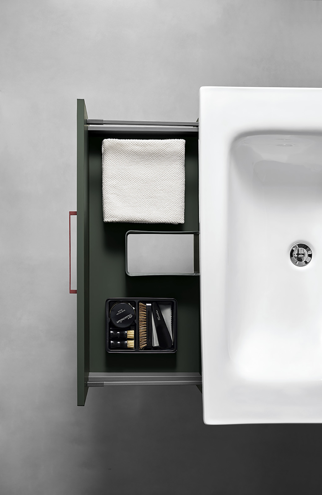 Green Luxury Stainless Steel Bathroom Vanity