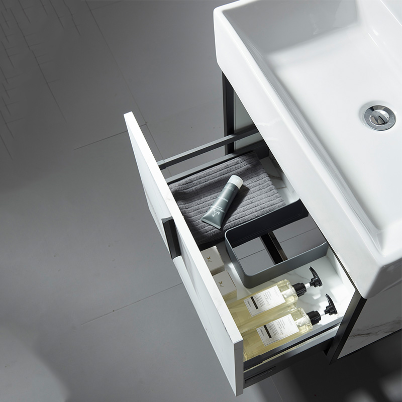 Wall Mounted Vanity Bathroom Sink With Cabinet