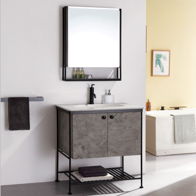 800mm simple design freestanding bathroom vanity