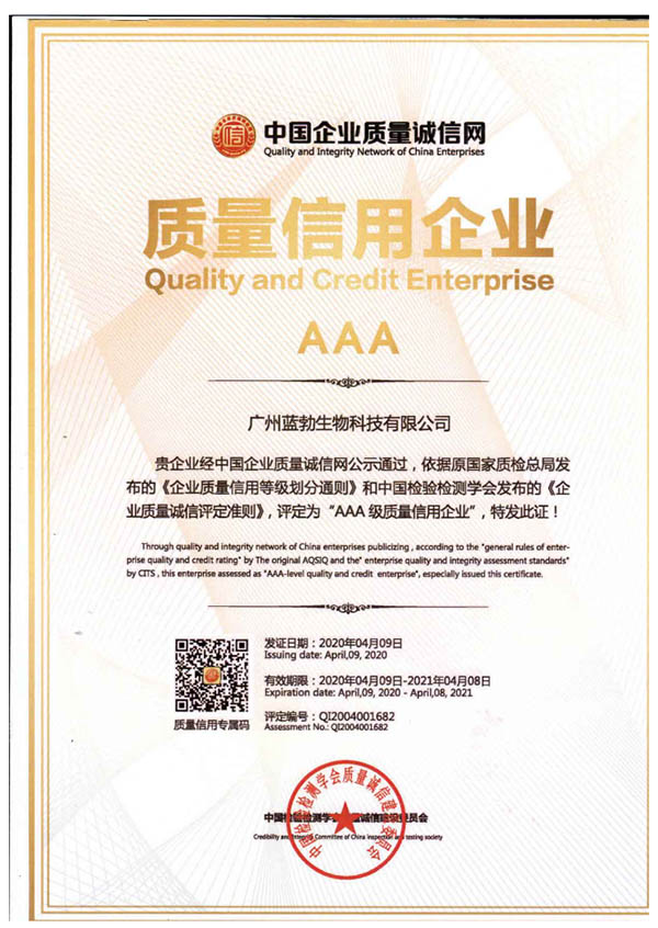 Quality credit AAA enterprise