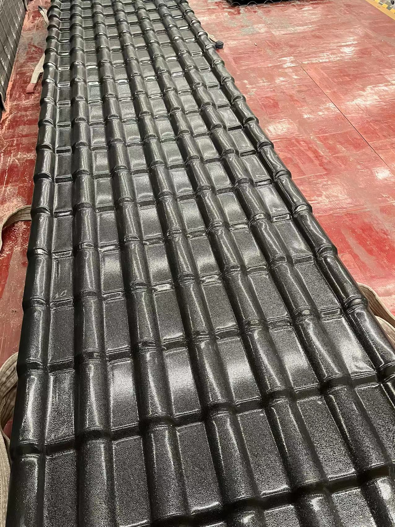 Corrosion resistant resin tile