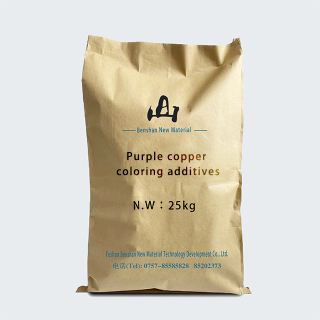 Purple copper coloring additives