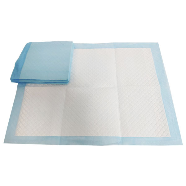 Blue hospital underpads for elderly