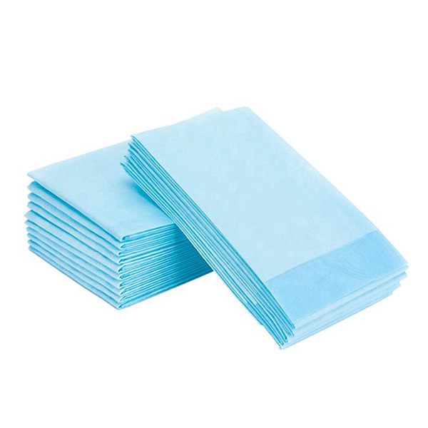 Blue hospital underpads for elderly