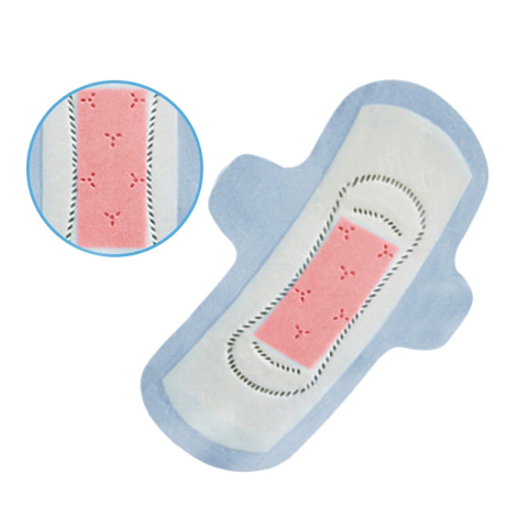 Uso de compresas sanitarias de iones negativos para flujo abundante