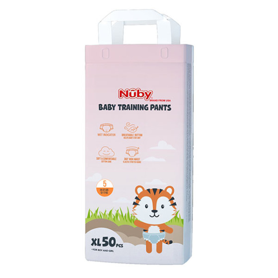 What sizes are available for baby diaper pants?