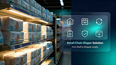 Soluții pentru supermarketuri și lanțuri de retail – Categoria scutece pentru bebeluși