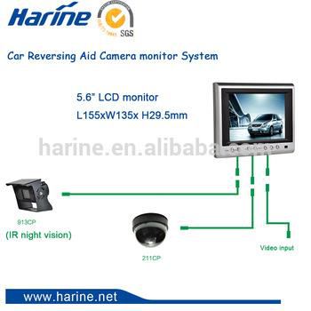 5.6-inch Vehicle Parking Assist Reversing System With HD Infrared Waterproof Camera