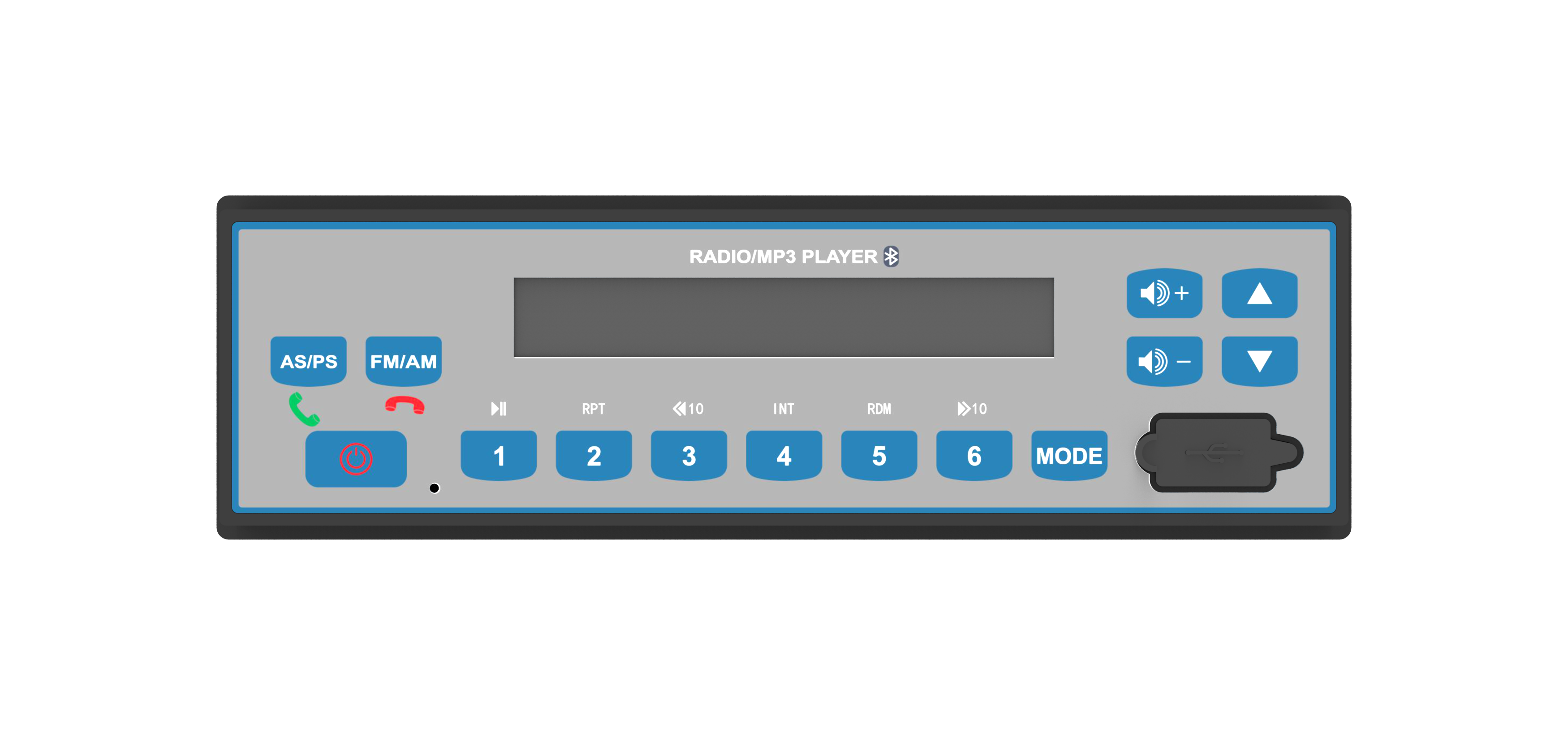 مشغل MP3 بلوتوث مقاوم للماء 1 الدين مع ربت لآلات البناء/المعدات