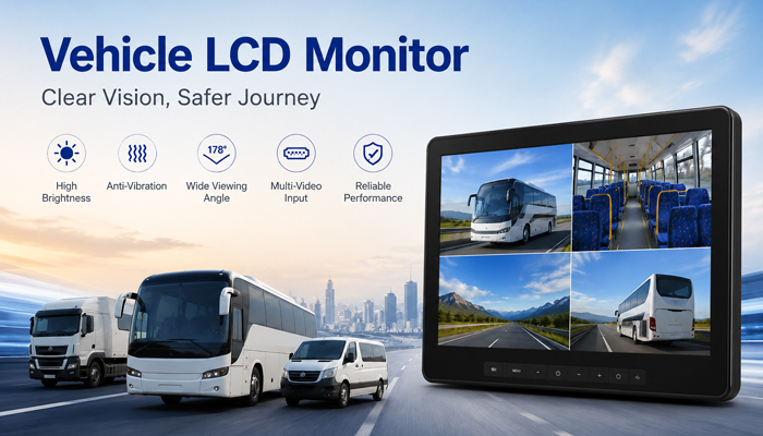 Vehicle LCD Monitor: How to Choose the Right Display for Commercial Vehicles