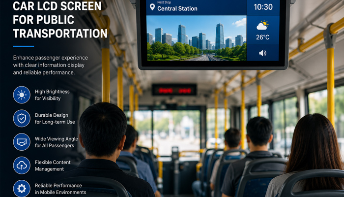 5 Key Features to Look for When Choosing a Car LCD Screen for Public Transportation