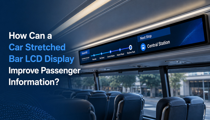 How Can a Car Stretched Bar LCD Display Improve Passenger Information in Commercial Vehicles?
