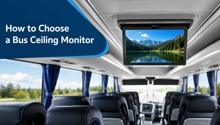 How to Choose a Bus Ceiling Monitor for Passenger Transportation