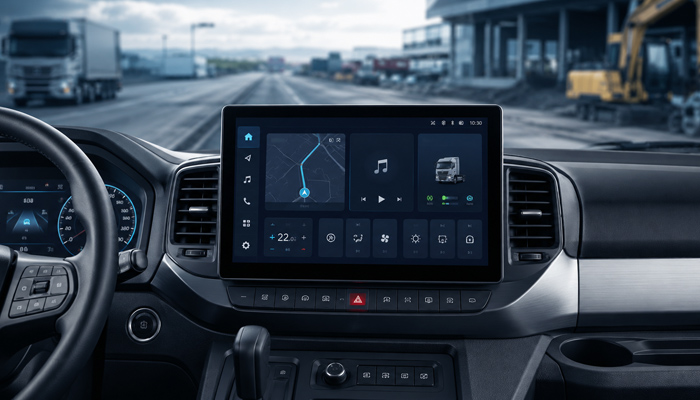 How Does a Center Control Monitor Improve Modern Commercial Vehicles?
