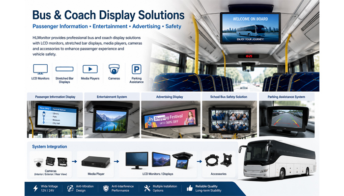 How to Build a Reliable Bus and Coach Display Solution for Passenger Information, Entertainment and Safety