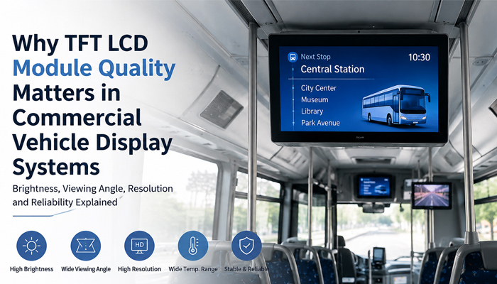 Why TFT LCD Module Quality Matters in Commercial Vehicle Display Systems